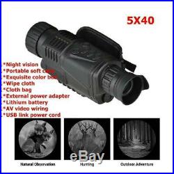 5X40 Digital Monocular Night Vision Infrared Night-Vision Kit Camera Monocu V3Q4