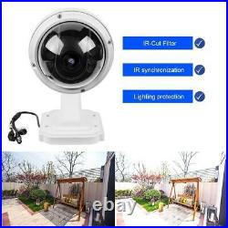 5X ZOOM 4 in 1 Outdoor HD 1080P PTZ Camera Dome Home Security IR Cam Kit IP66