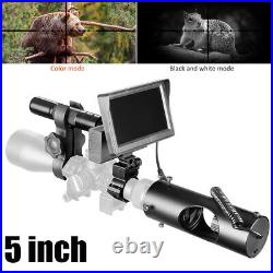 5 Infrared Night Vision Scope Monocular Hunting Sight IR 850nm Camera Monitor