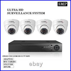 5mp 4ch 8ch Cctv System 4k Uhd Dvr Hd Outdoor Camera Home Security Kit