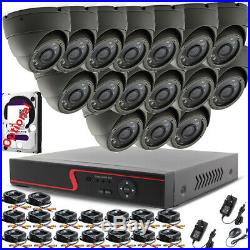 5mp Cctv System 16ch Dvr Uhd Outdoor 20m Night Vision Camera Home Security Kit