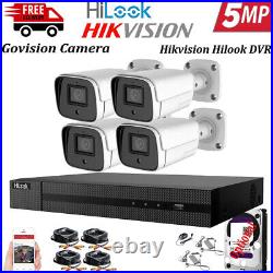5mp Cctv System Hikvision Hilook Hdmi Dvr Night Vision Outdoor Cameras Full Kit