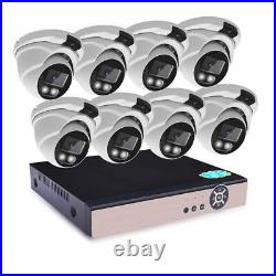 5mp Turret Cctv Camera System Home Outdoor Security 4k Hd Dvr With Hard Drive Uk