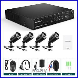 6IN1 8CH 1080N 5MP-Lite DVR 3000TVL Outdoor Camera CCTV Security System Kit IP66