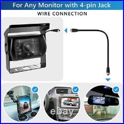 7 Bus Trailer Truck Monitor Dual Rear View HD Night Vision Reverse Camera Kit