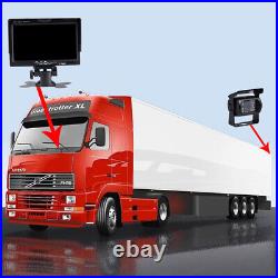 7 IPS Trailer Bus Caravan Truck Monitor 2x Night Vision HD Reversing Camera Kit