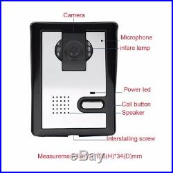 7 Inch Night Vision Video Door Phone Doorbell Intercom 1-camera 3-monitors Kit