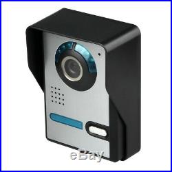 7 Inch Video Door Phone Doorbell Intercom Kit Night Vision 1-Camera 2-Monitor