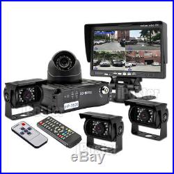 7 Monitor 4-Ch Real-time SD Card Mobile Video Recorder DVR+4x AHD Cameras Kit