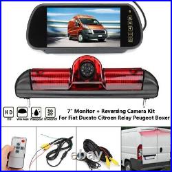 7 Monitor + Car Rear Brake Light Reversing Camera For Fiat Ducato Peugeot/Boxer