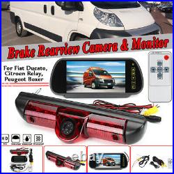 7 Monitor & Rear Brake Light Reversing Camera For Fiat Ducato Relay Boxer UK