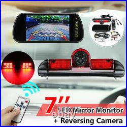 7'' Monitor+Rear Brake Light Reversing Camera Kit for Fiat Ducato, Peugeot Boxer