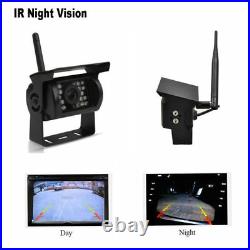 7 Monitor Wireless Rear View Reversing Camera Night Vision Kit for Bus Truck RV