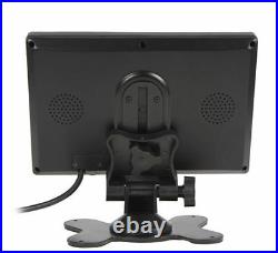 7 Quad Monitor Splitscreen CCD 4PIN Reversing Camera Truck 4 Camera 12-24V Kit