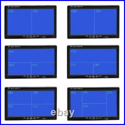 7 Splitscreen Quad Monitor 4PIN 3x IR CCD Rear View Reversing Camera Kit Truck