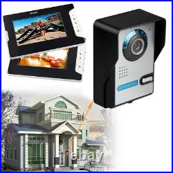 7'' Video Door Intercom Doorbell Intercom Kit 1-Camera 2-Monitor Night Vision