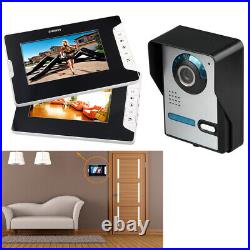 7 inch Video Door Intercom Doorbell Intercom Kit 1-Camera 2-Monitor Night Vision