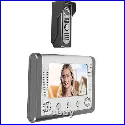 7in Video Intercom Door Phone Doorbell Kit Monitoring Unlock IR Night Vision