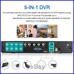 8CH 1080P AHD DVR Night Vision Outdoor 3000TVL 1080P 2MP Camera CCTV System Kit