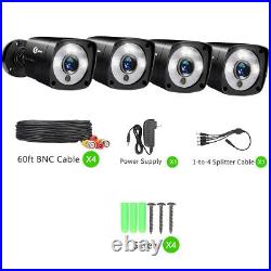 8CH 1080P DVR Home Security CCTV System HDMI Full Color Night Vision Camera Kit