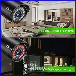 8CH 1080P Home Security 2/4 Camera System Outdoor Night Vision CCTV DVR Kit UK
