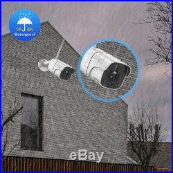 8CH 1080P Wireless CCTV System Camera WiFi Security NVR 4pcs Kits Night Vision