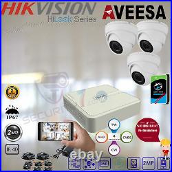 8CH 4CH 1080P DVR CCTV Camera HILOOK Security System Kit IR Outdoor Night Vision