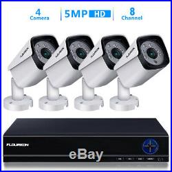 8CH 5IN1 DVR Outdoor 5MP HDMI Camera Home CCTV Security System Kit Night Vision