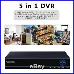 8CH 5IN1 DVR Outdoor 5MP HDMI Camera Home CCTV Security System Kit Night Vision