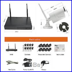 8CH CCTV Wireless Kit 1080P Wifi NVR Security System 2MP IP Cameras Night Vision