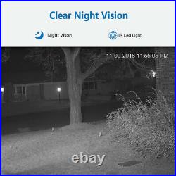 8CH DVR 1080P HD CCTV System kit Home Outdoor 2MP Security Camera Night Vision