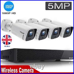 8CH POE NVR CCTV IP Camera Home Security Camera System Kit IR Night Vision UK
