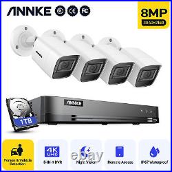8MP 8CH ANNKE CCTV Camera System Night Vision Human /Car Detection Security Kit
