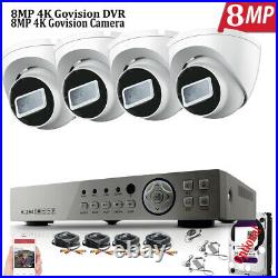 8MP CCTV 4K DVR 4CH 8CH System Outdoor NightVision 8MP Home Camera Security Kit
