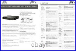 8MP CCTV System 4K UHD 4CH 8CH OYN-X DVR Audio Turret Camera HDMI Kit UK Trade