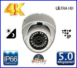 8MP DVR Hikvision 4K CCTV HD 5MP Night Vision Outdoor Home Security System Kit