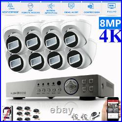 8mp Cctv Kit 4k Dvr 4ch 8ch System Outdoor Night Vision Home Camera Security Kit