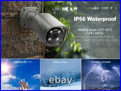 8mp Security System Poe Colorvu 4k Uhd Cctv Nvr Ip 40m Night Vision Camera Kit