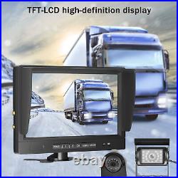 9 4CH Split Quad Monitor 1080P + 4 x Car Rear View Camera Kit For Truck Van BUS