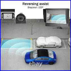 9 4 AHD Car Reversing Rear View Camera Split 4 Screen Monitor Kit For Truck Van