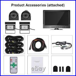 9 4 AHD Car Reversing Rear View Camera Split 4 Screen Monitor Kit For Truck Van