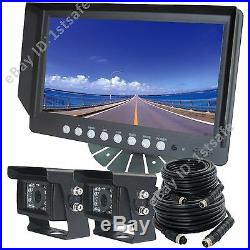 9 Digital Reversing Camera Kit System 2 Rear View Cameras For Van, Box Truck