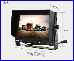 9 Quad Monitor DVR Max 128GB AHD 1080P 2M Color Reversing Camera Kit For Truck