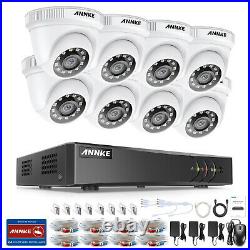 ANNKE 1080p CCTV System 5MP Lite HDMI DVR Dome Night Vision Outdoor Camera Kit