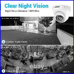 ANNKE 1080p CCTV System 5MP Lite HDMI DVR Dome Night Vision Outdoor Camera Kit