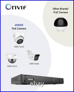 ANNKE 16CH 5MP POE CCTV System 4K NVR Home Security IP Camera Kit Night Vision