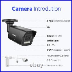 ANNKE 3K POE CCTV System Colorvu Night Vision IP Camera Security 8CH 6MP NVR Kit