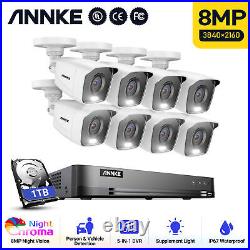 ANNKE 4K 8CH CCTV Security System Full Color Night Vision AI Human Detection Kit
