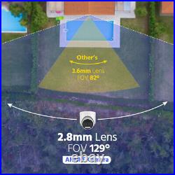 ANNKE 4K 8CH H. 265+ DVR 5MP Color Night Vision Home CCTV Camera System Audio In