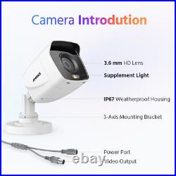 ANNKE 4K CCTV System Security Camera Kit Home 8MP Video DVR Color Night Vision
